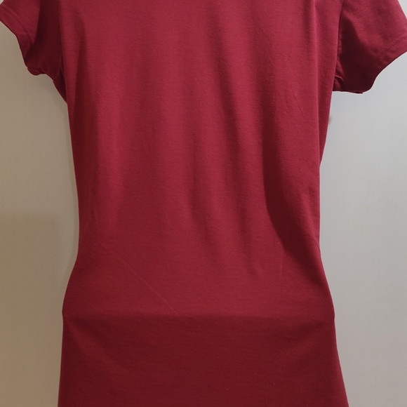 Ed Hardy Red with Eagle Graphics Rhinestone Logo Name Size Large 77 Tattoo Tee - Picture 7 of 7